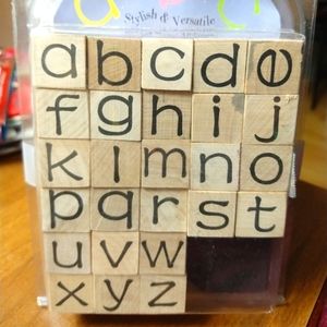 Stampabilities Rubber Stamp Alphabet